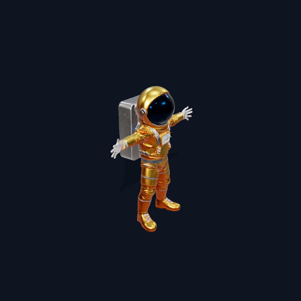 Gold Space Suit model pack